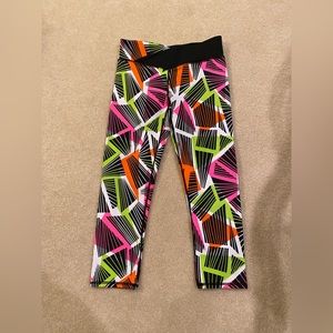 Fabeletics Neon Capri Leggings (XS)